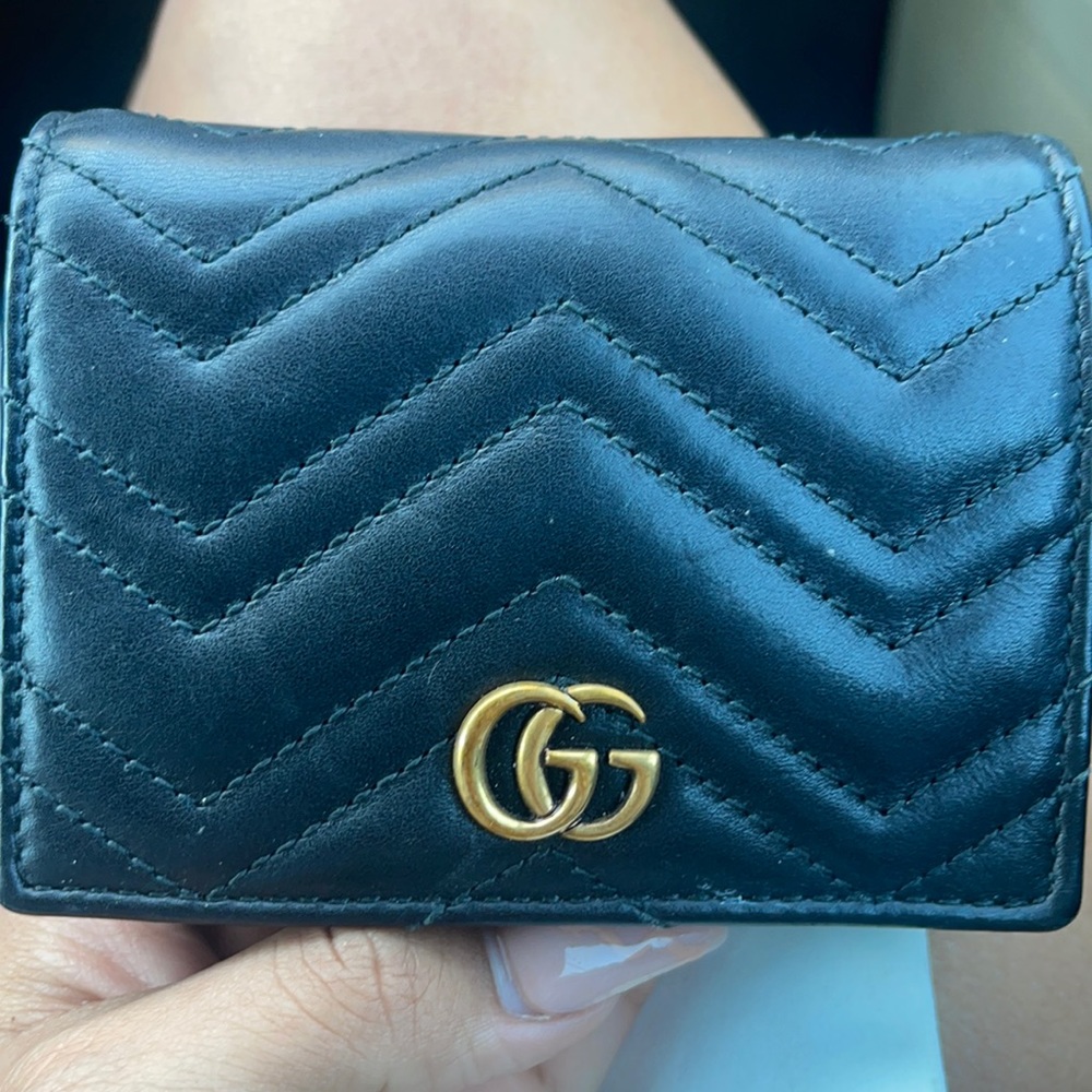 Authentic black gucci wallet